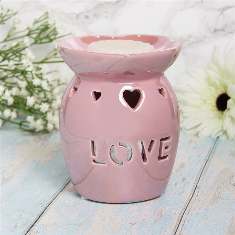 Love Pink Cut Out Lustre Burner