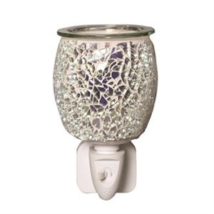 Plug In Wax Melter Silver Mosaic